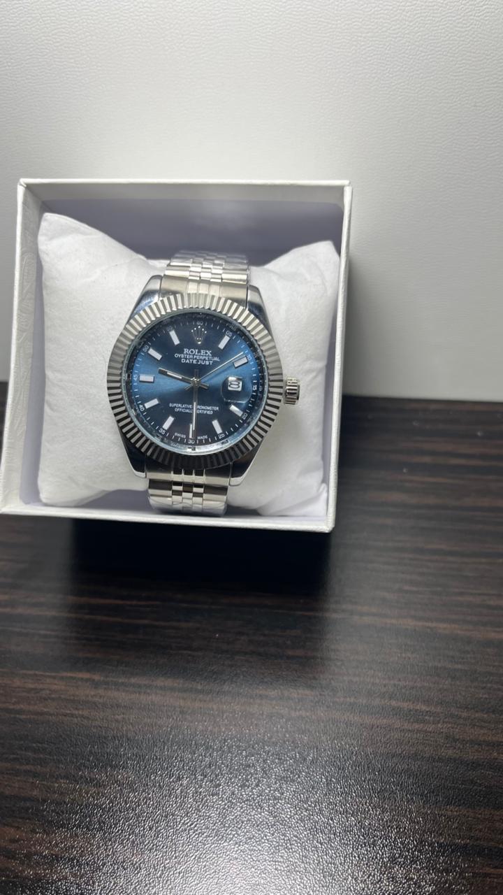 Rolex men table blue